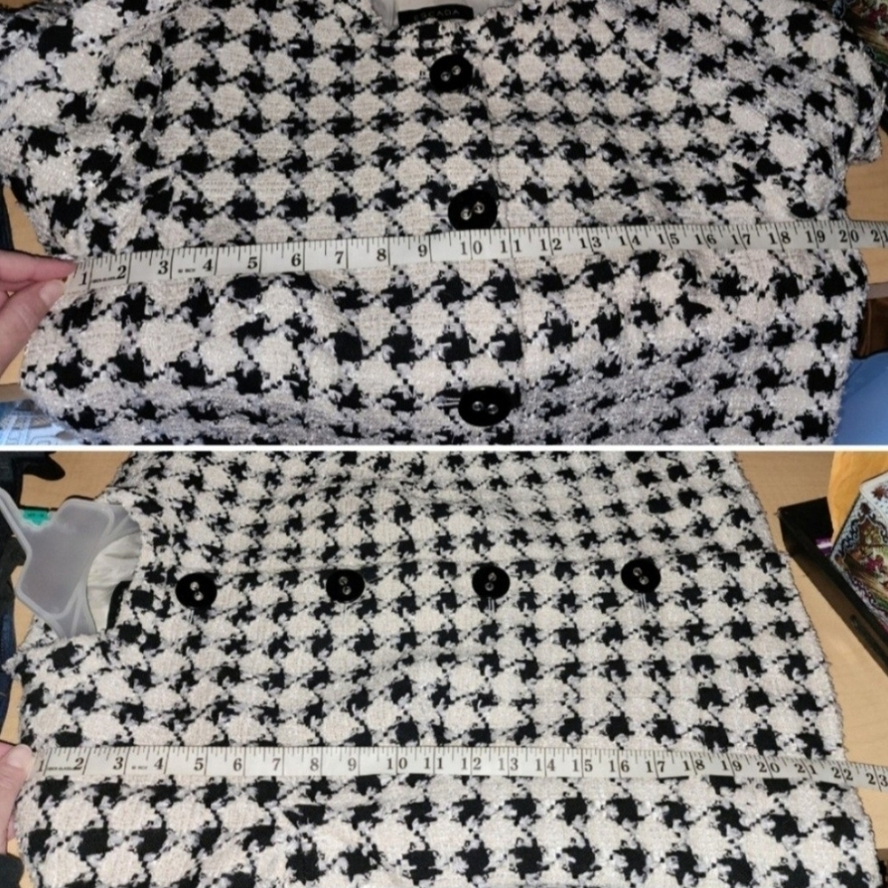 ESCADA Vintage Houndstooth Button-up Blazer Jacket RARE Euro EU 40 or Women's M - Picture 8 of 11